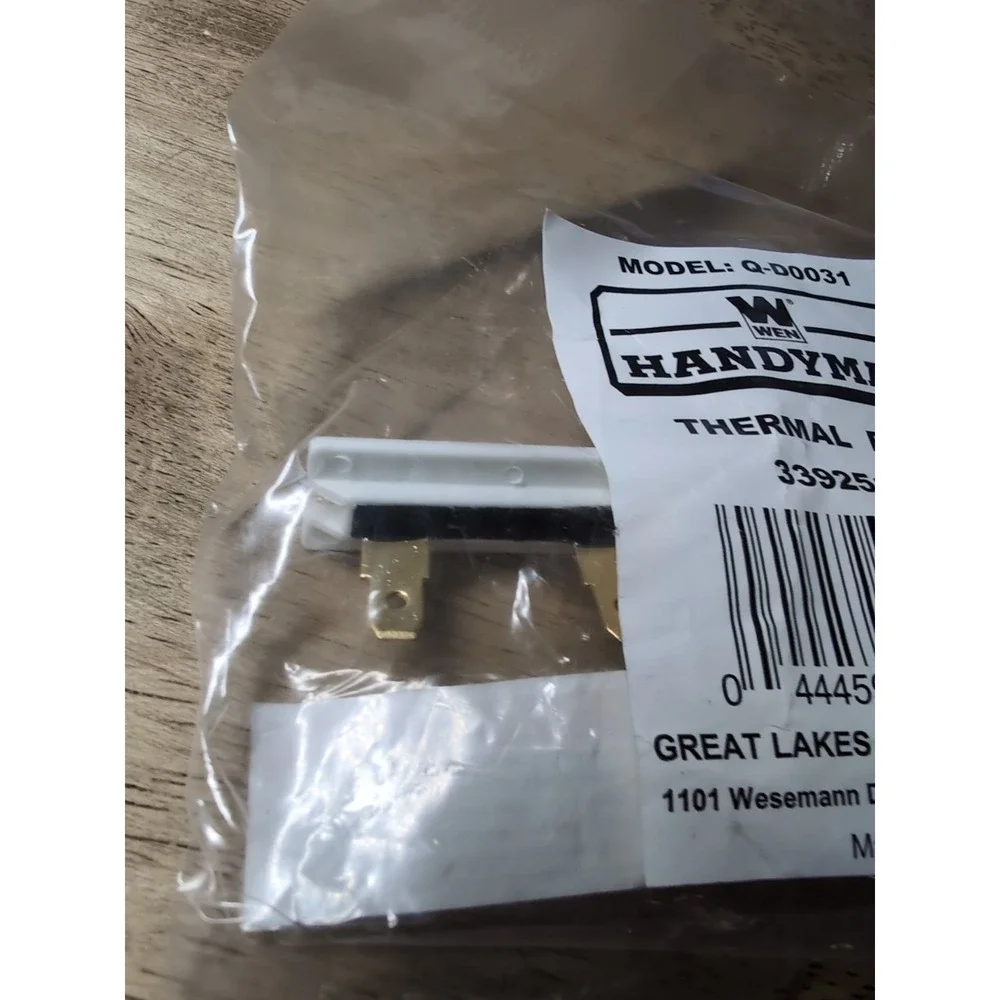 WEN Handyman Q-D0031‎ Dryer Thermal Fuse (part 3392519)